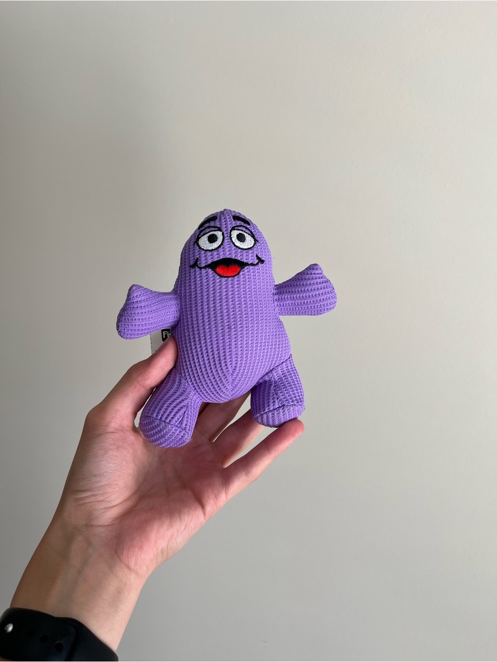 VTG 2000s McDonald’s Happy Meal Grimace Plush Toy Stuffed Waffle Knit Fabric